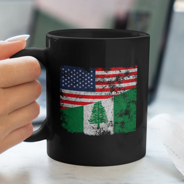 Norfolk Island USA Flag Mug