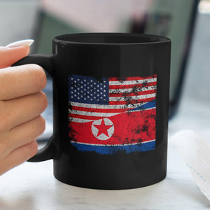 North Korea USA Flag Mug