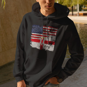 Northern Ireland USA Flag Hoodie
