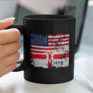 Northern Ireland USA Flag Mug