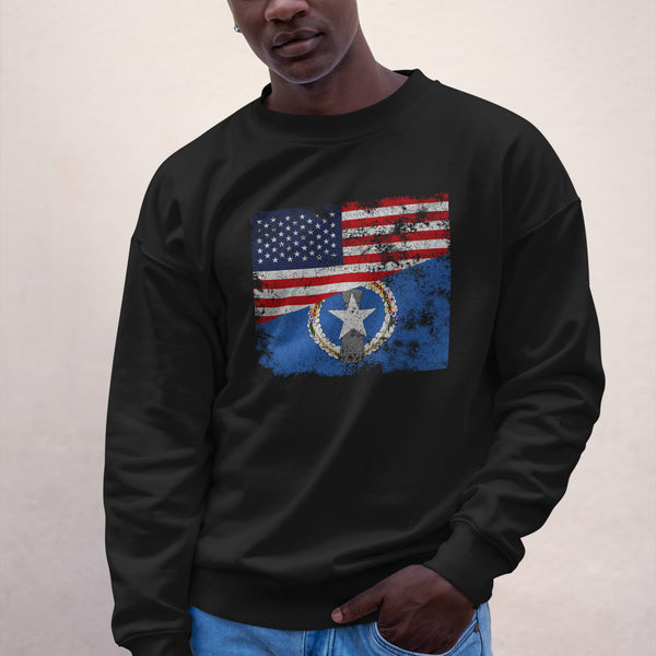 Northern Mariana Islands 1976-1989 USA Flag Sweatshirt