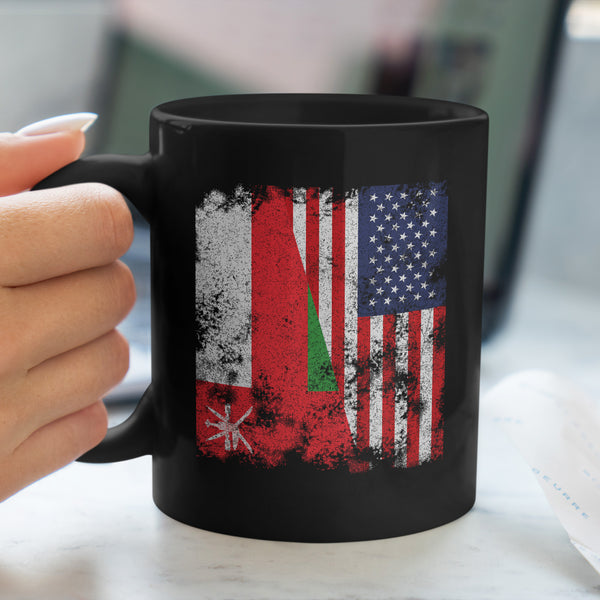 Oman USA Flag - Half American Mug