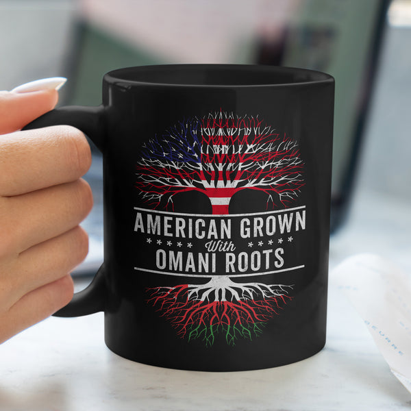 American Grown Omani Roots Flag Mug