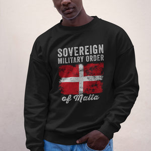 Order of Malta Flag Distressed Sweatshirt