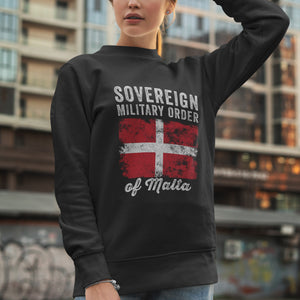 Order of Malta Flag Distressed Sweatshirt