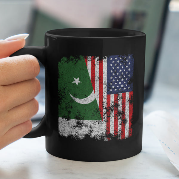 Pakistan USA Flag - Half American Mug