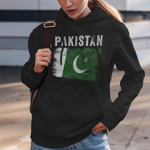 Pakistan Flag Distressed Pakistani Flag Hoodie