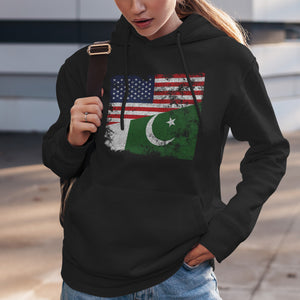 Pakistan USA Flag Hoodie