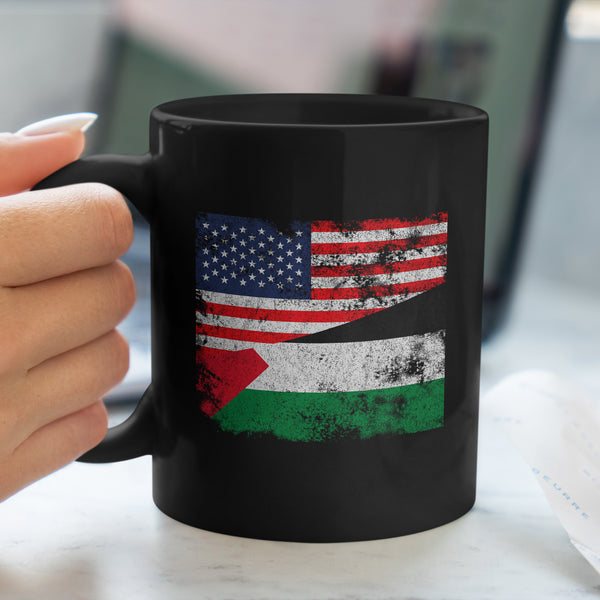 Palestine USA Flag Mug