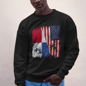 Panama USA Flag - Half American Sweatshirt