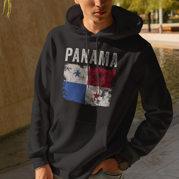 Panama Flag Distressed - Panamanian Flag Hoodie