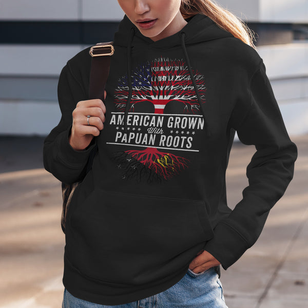 American Grown Papuan Roots Flag Hoodie