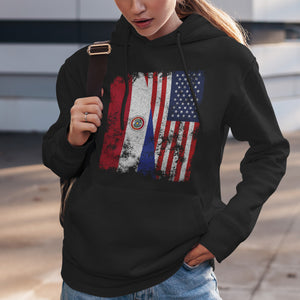 Paraguay 1990-2013 USA Flag Hoodie