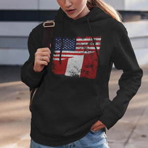 Peru USA Flag Hoodie