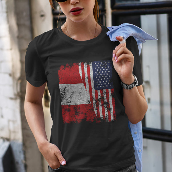 Peru USA Flag - Half American T-Shirt