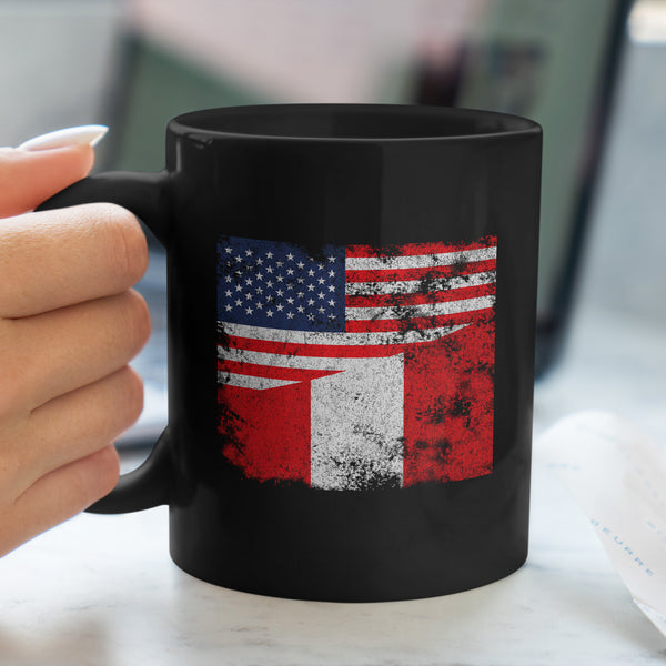 Peru USA Flag Mug