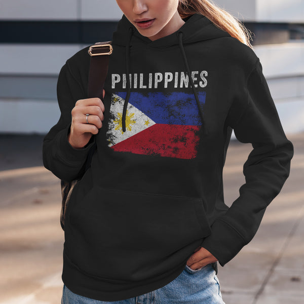 Philippines Flag Vintage - Filipino Flag Hoodie