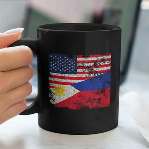 Philippines USA Flag Mug