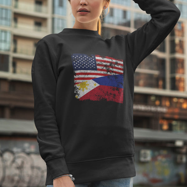 Philippines USA Flag Sweatshirt