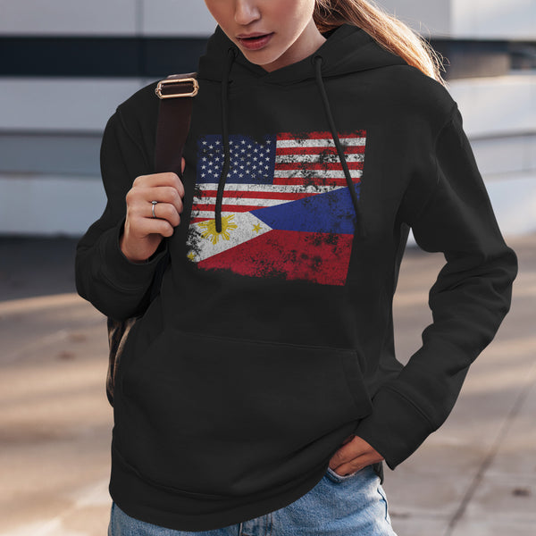 Philippines USA Flag Hoodie