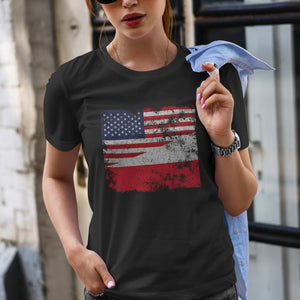 Poland USA Flag T-Shirt