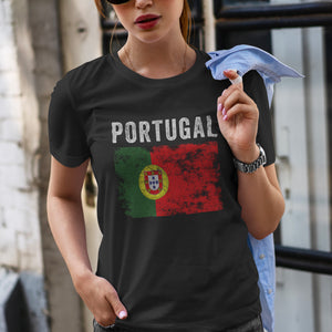 Portugal Flag Distressed Portuguese Flag T-Shirt