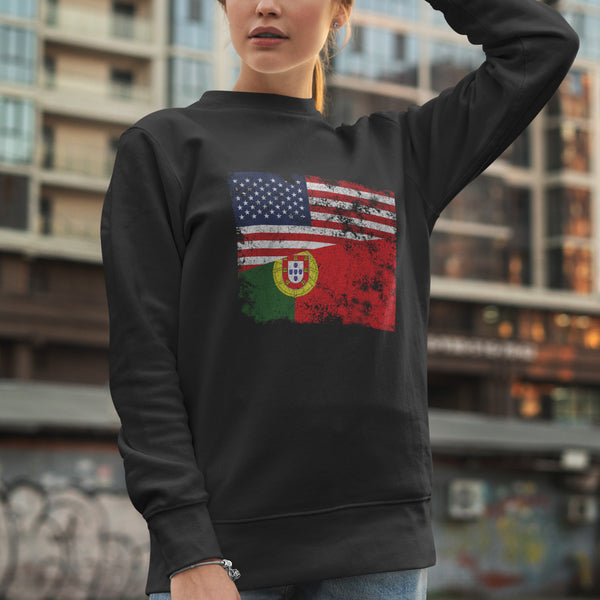 Portugal USA Flag Sweatshirt