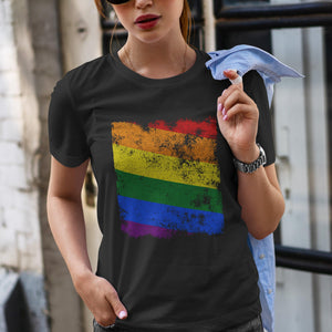 Pride Flag - Distressed LGBT+ T-Shirt