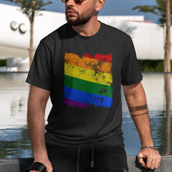 Pride Flag - Distressed LGBT+ T-Shirt