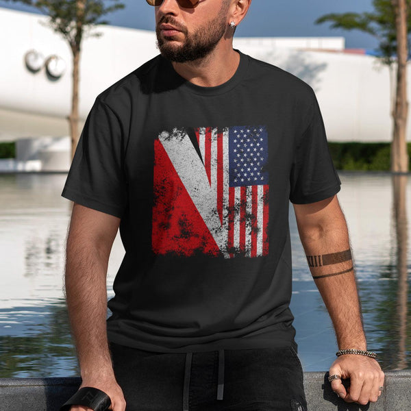 Principality of Sealand USA Flag T-Shirt