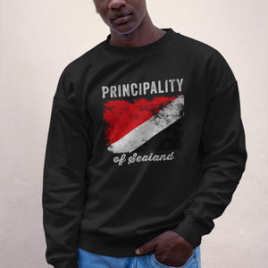 Principality of Sealand Flag Distressed Sweatshirt