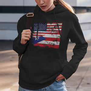 Puerto Rico USA Flag Hoodie