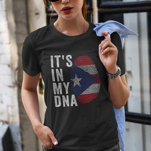 It's In My DNA - Puerto Rico Flag T-Shirt