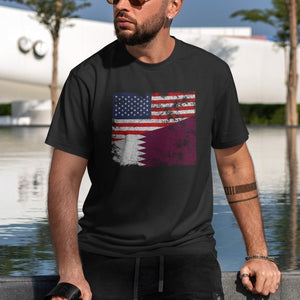Qatar USA Flag T-Shirt