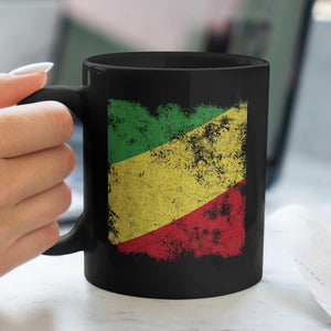 Republic Of The Congo Flag - Distressed Flag Mug