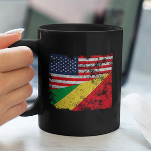 Republic of the Congo USA Flag Mug