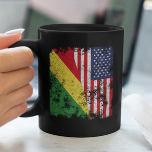 Republic of the Congo USA Flag Mug