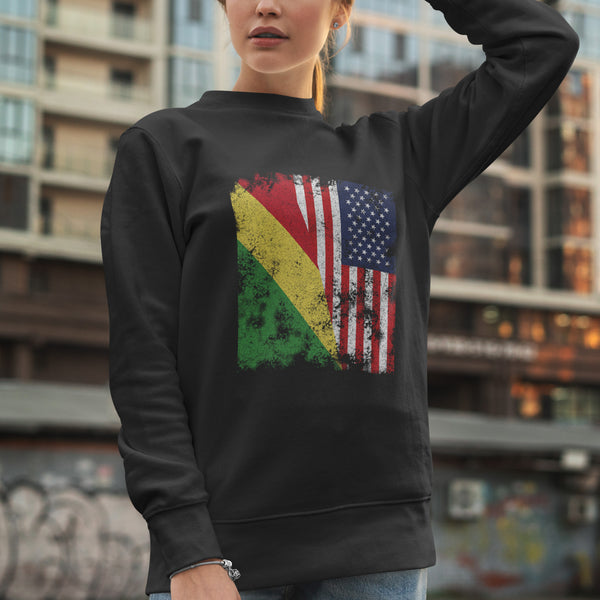 Republic of the Congo USA Flag Sweatshirt