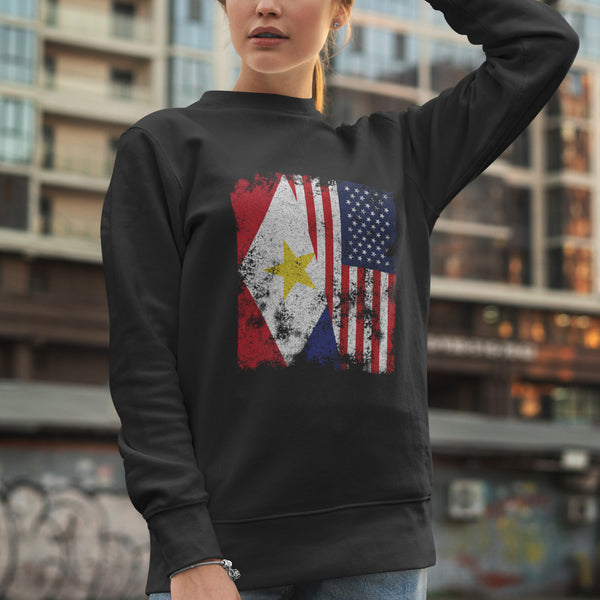 Saba USA Flag - Half American Sweatshirt