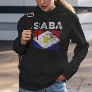 Saba Flag Distressed - Saban Flag Hoodie