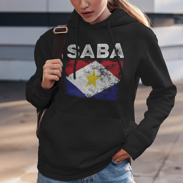 Saba Flag Distressed - Saban Flag Hoodie