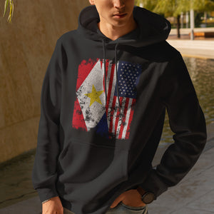 Saba USA Flag - Half American Hoodie