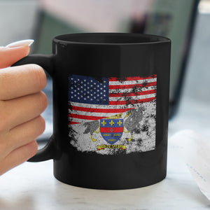 Saint Barthelemy USA Flag Mug
