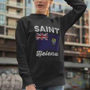 Saint Helena Flag Distressed Sweatshirt
