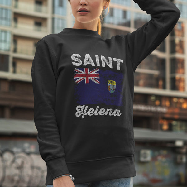 Saint Helena Flag Distressed Sweatshirt