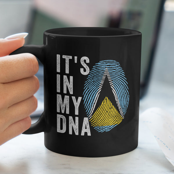 It's In My DNA - Saint Lucia Flag Mug