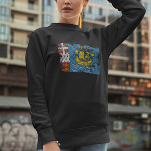 Saint Pierre and Miquelon Flag Sweatshirt