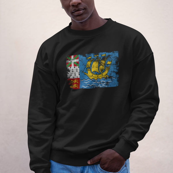Saint Pierre and Miquelon Flag Sweatshirt