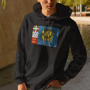 Saint Pierre and Miquelon Flag Hoodie