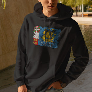 Saint Pierre and Miquelon Flag Hoodie